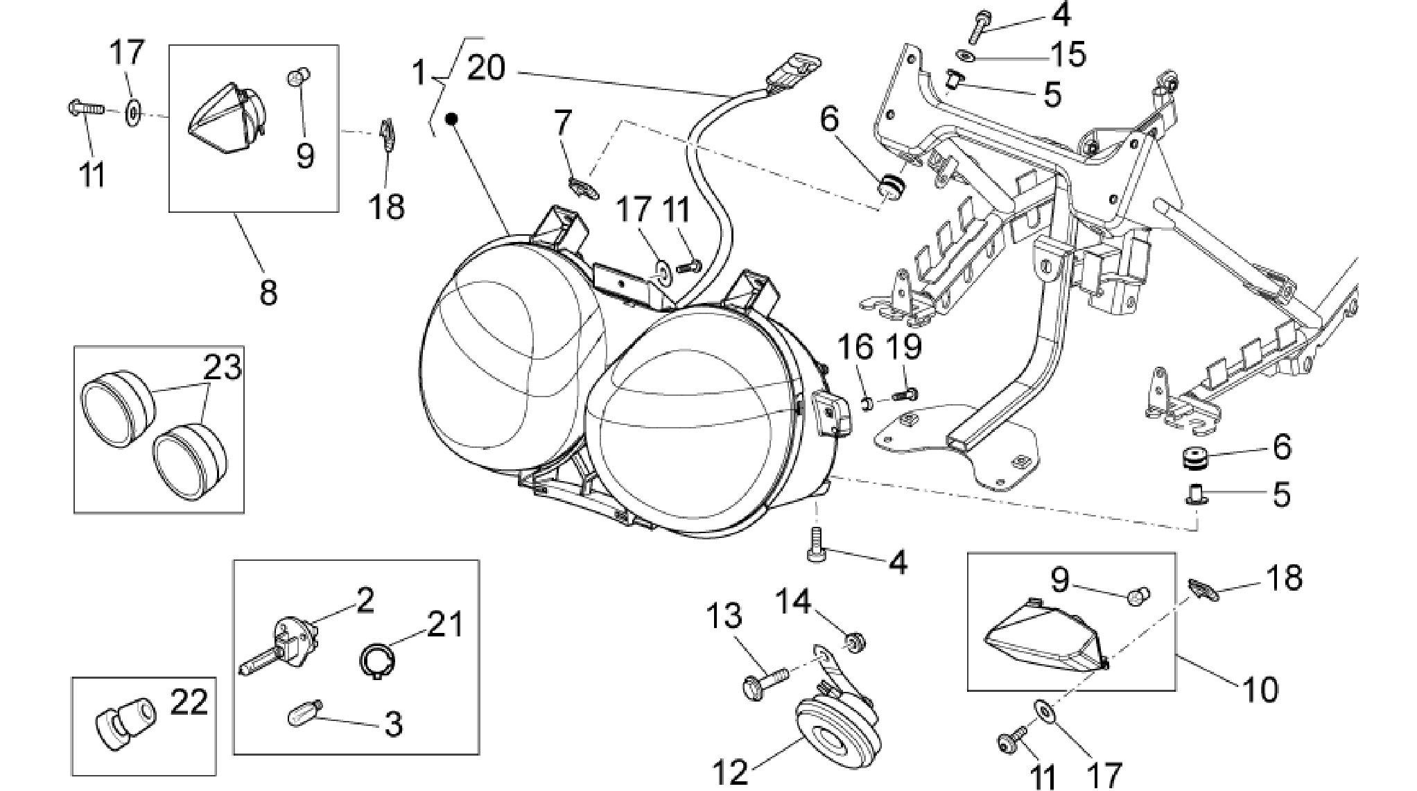 Headlight/Horn