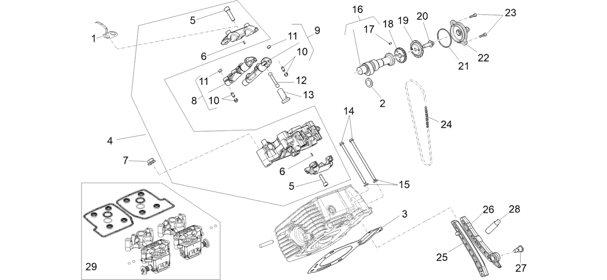 RH cylinder timing system (bowl)