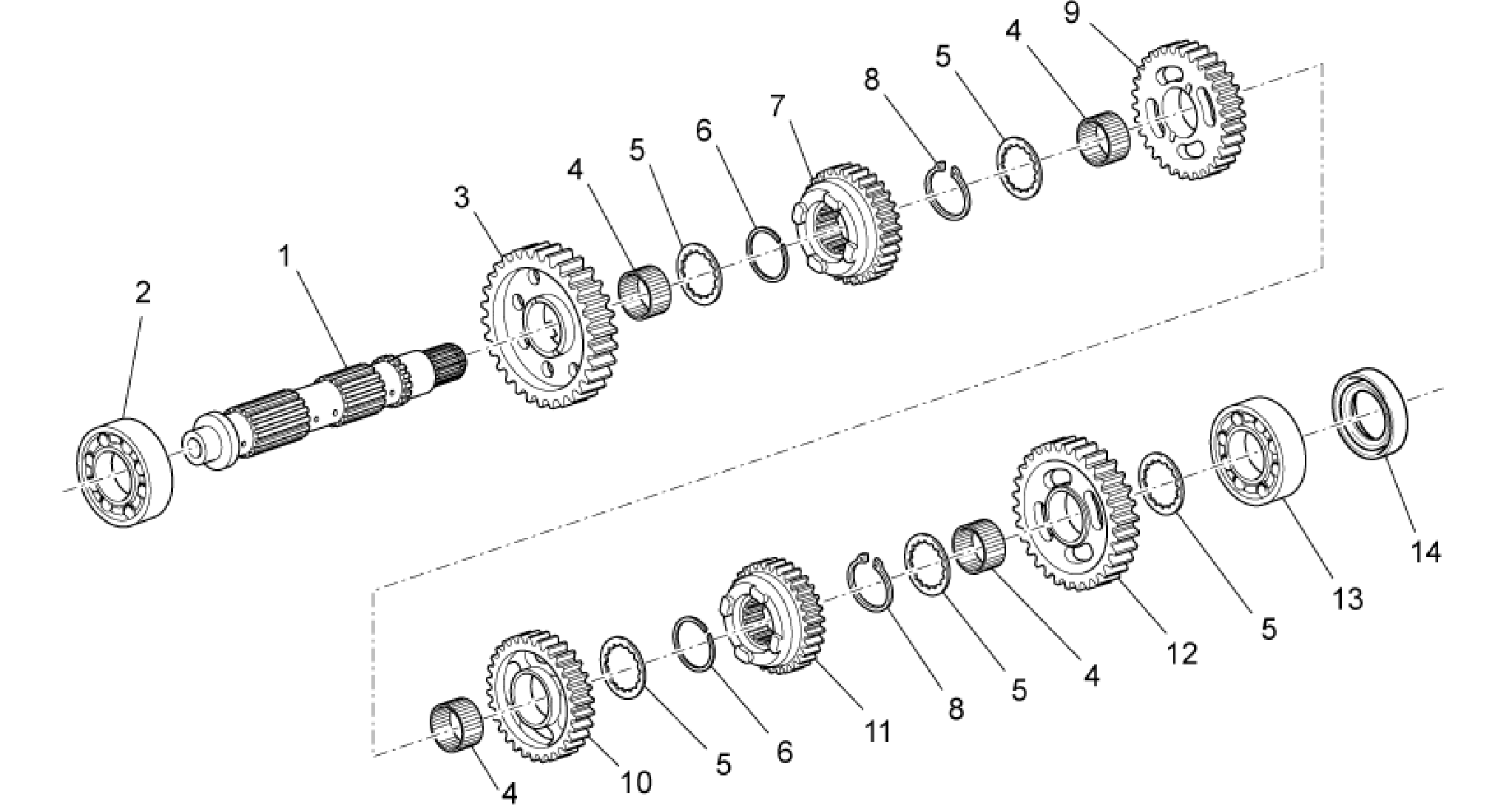 Driven shaft