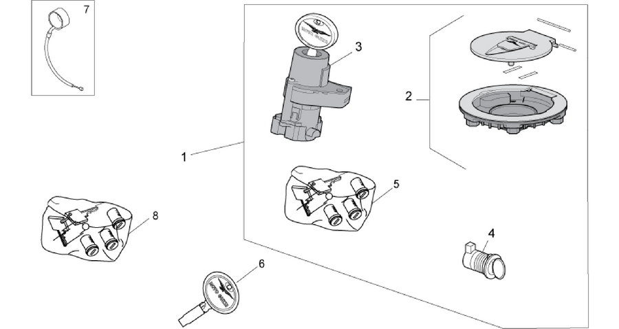 Lock hardware kit