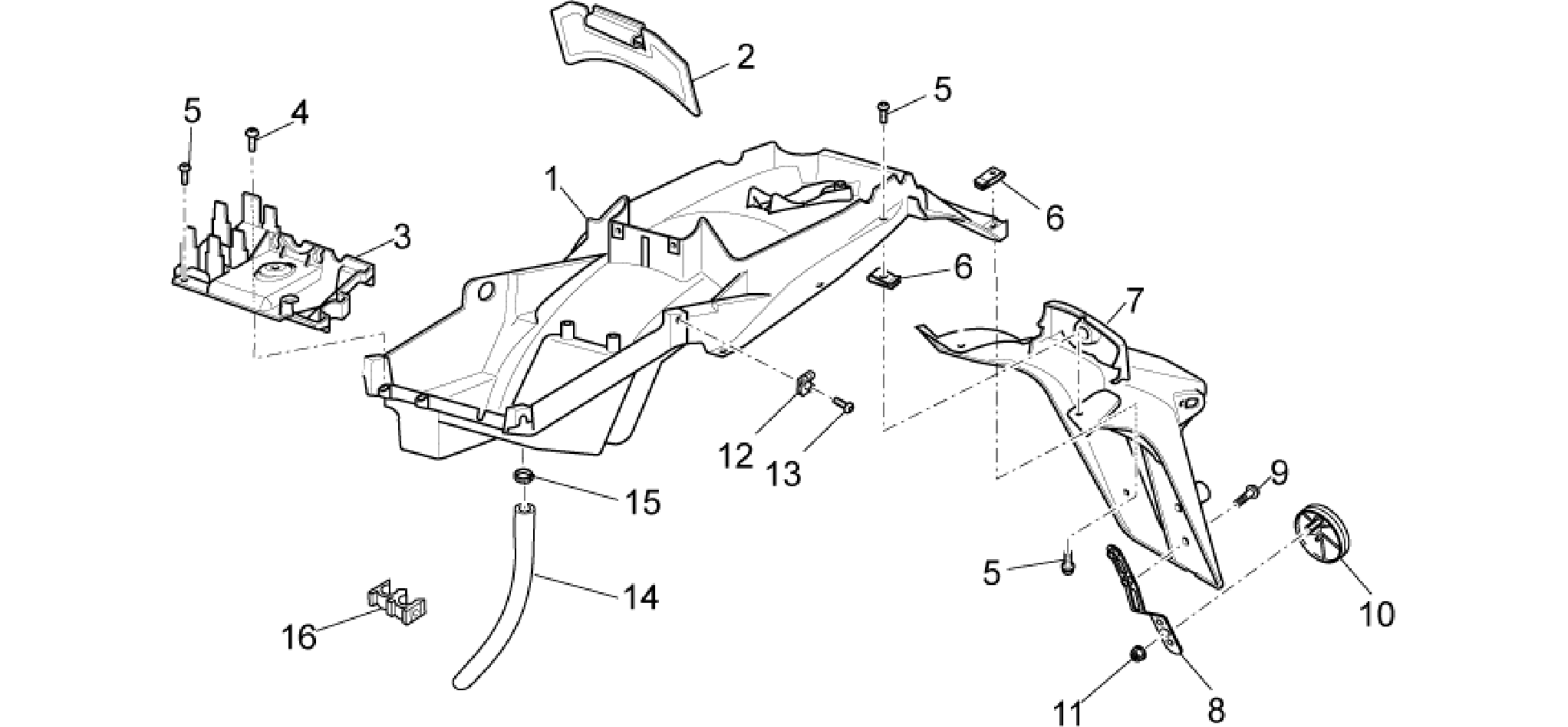Rear body - Mudguard