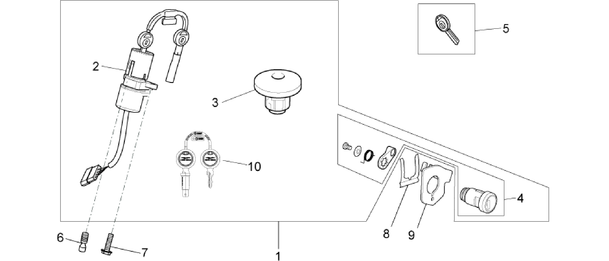 Lock hardware kit
