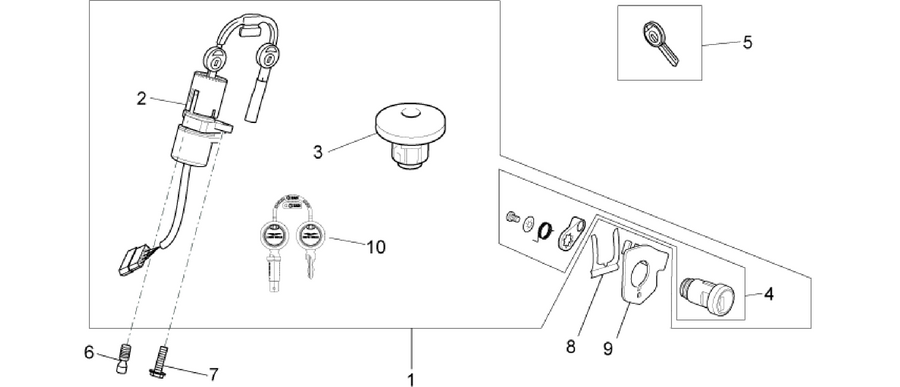 Lock hardware kit