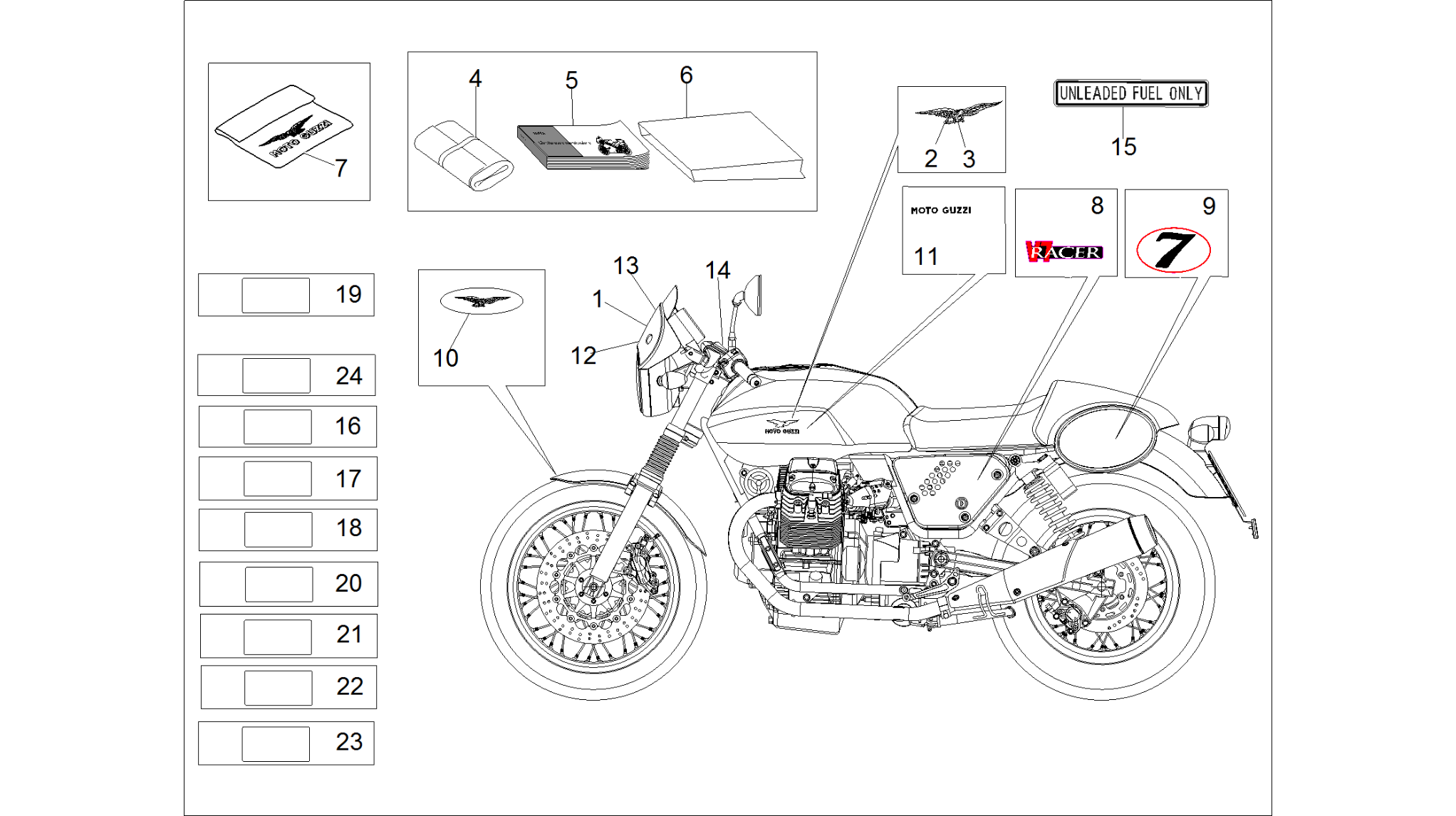 Decal and plate set