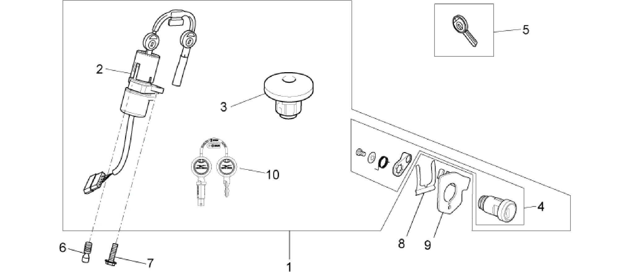 Lock hardware kit