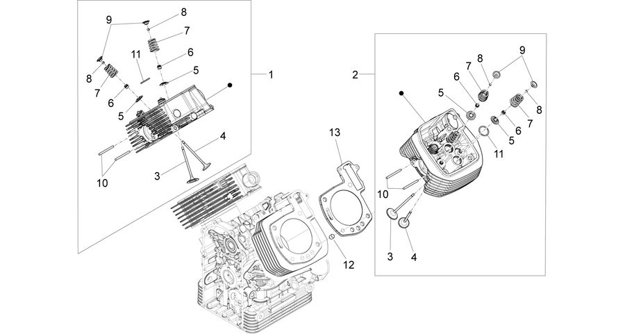 Cylinder head - valves