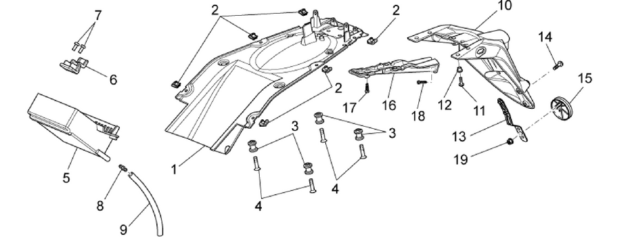 Rear body - Mudguard