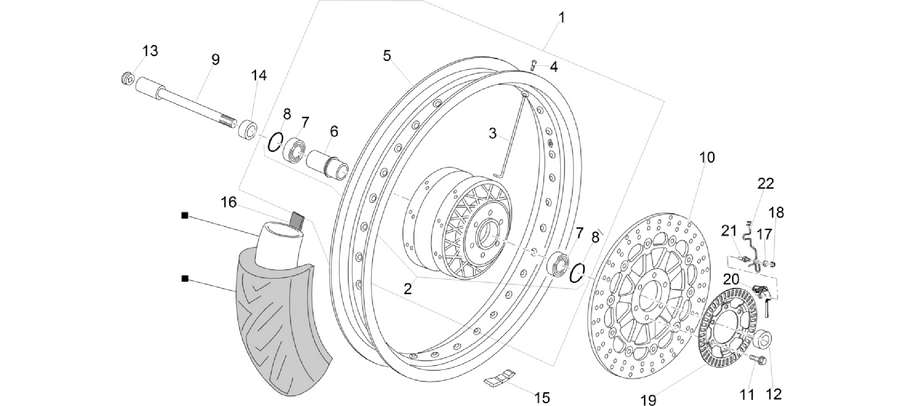Front wheel I