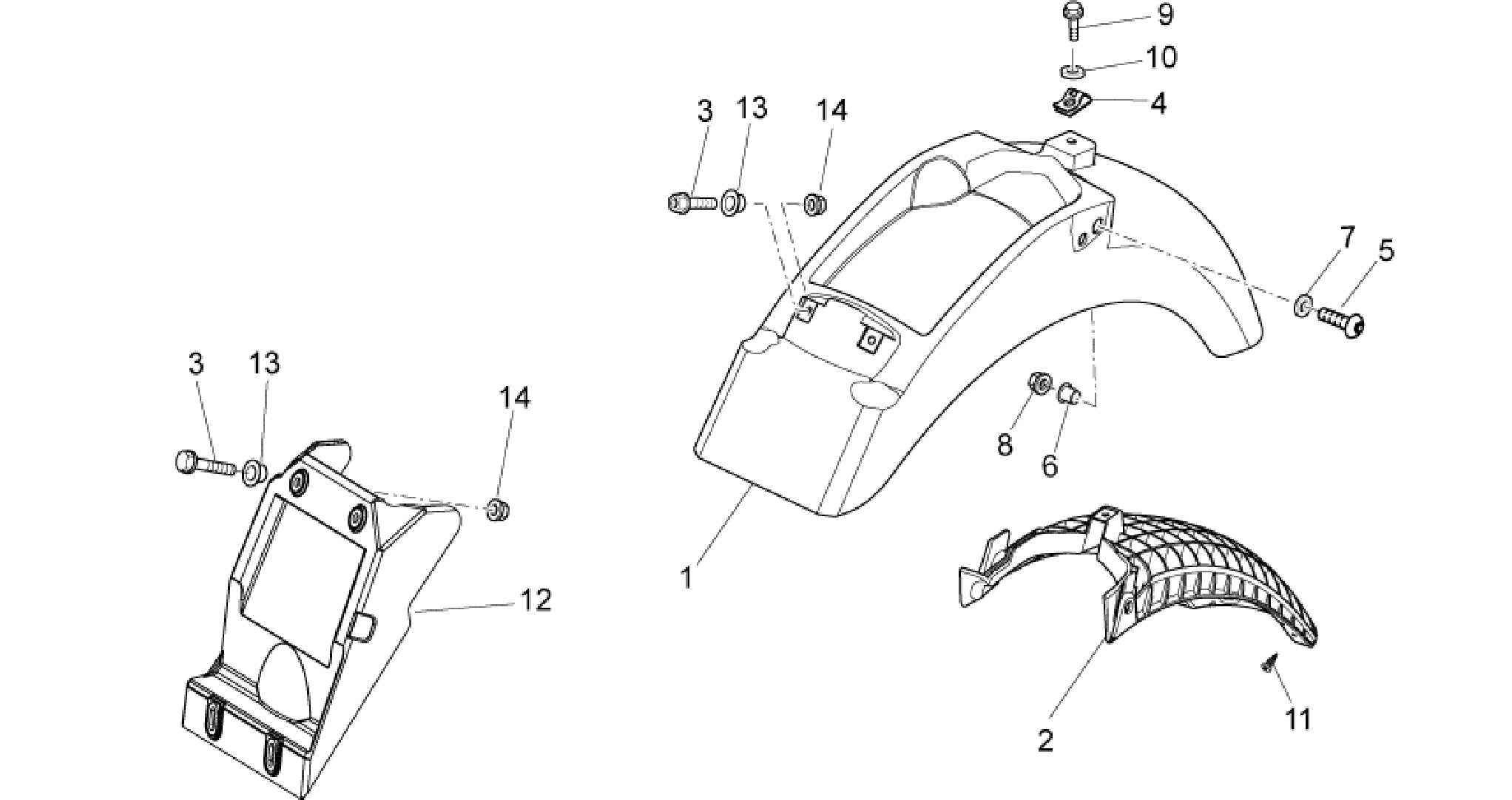 Rear body I- Mudguard