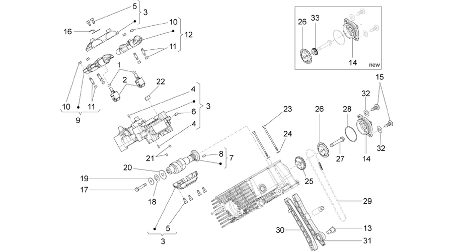 RH cylinder timing system I