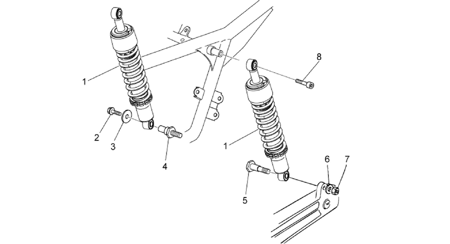 Rear shock absorber