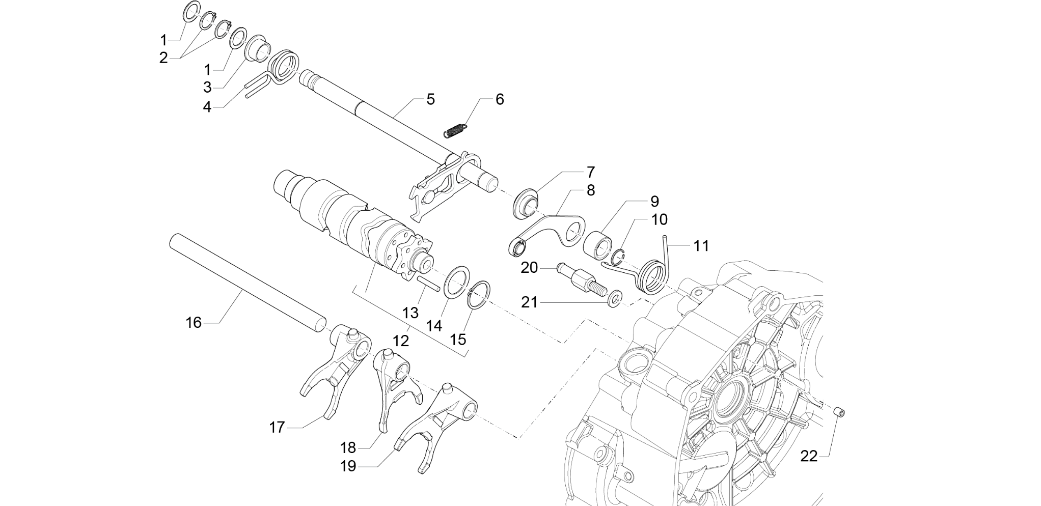 Gear box selector