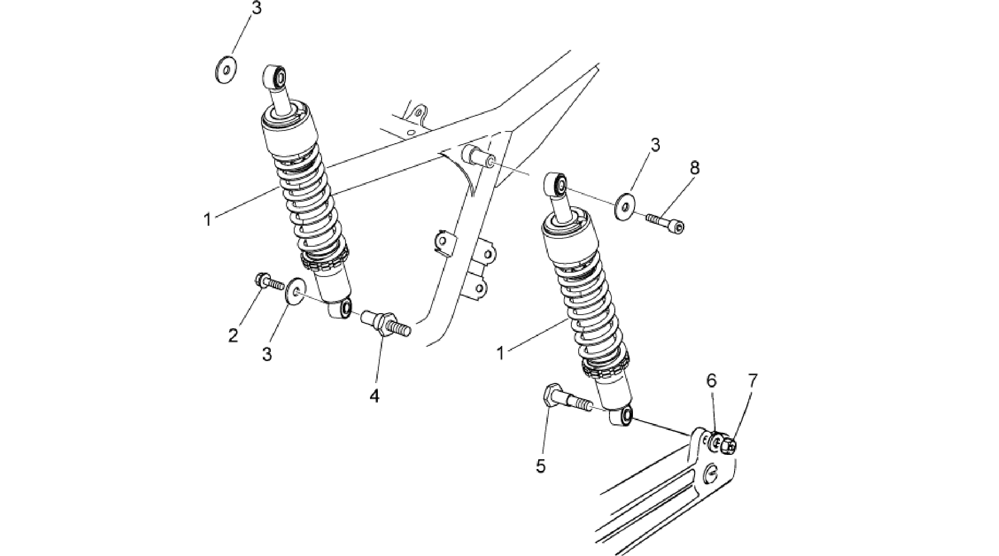 Rear shock absorber
