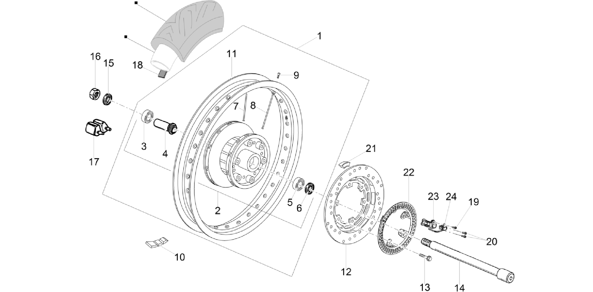 Rear wheel I