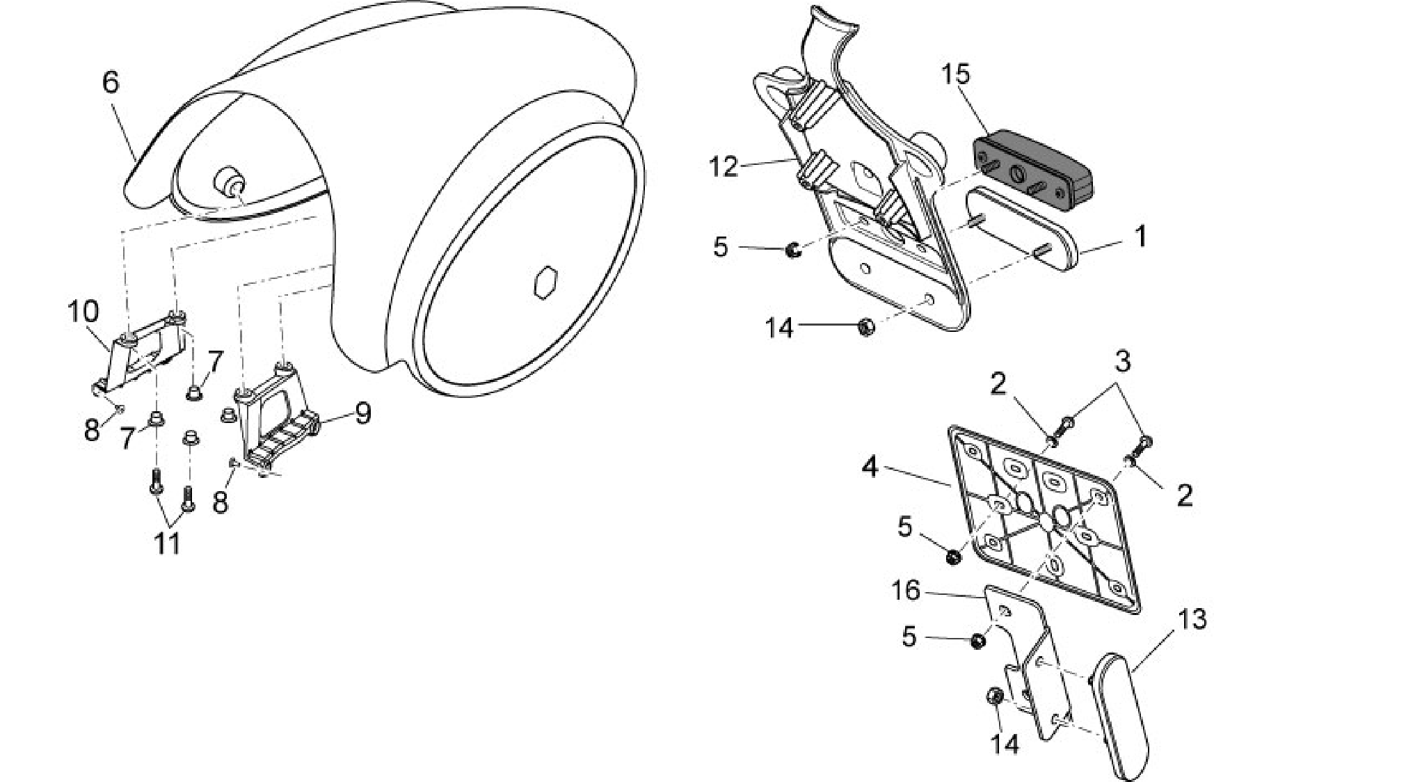 Rear body II- Plate holder