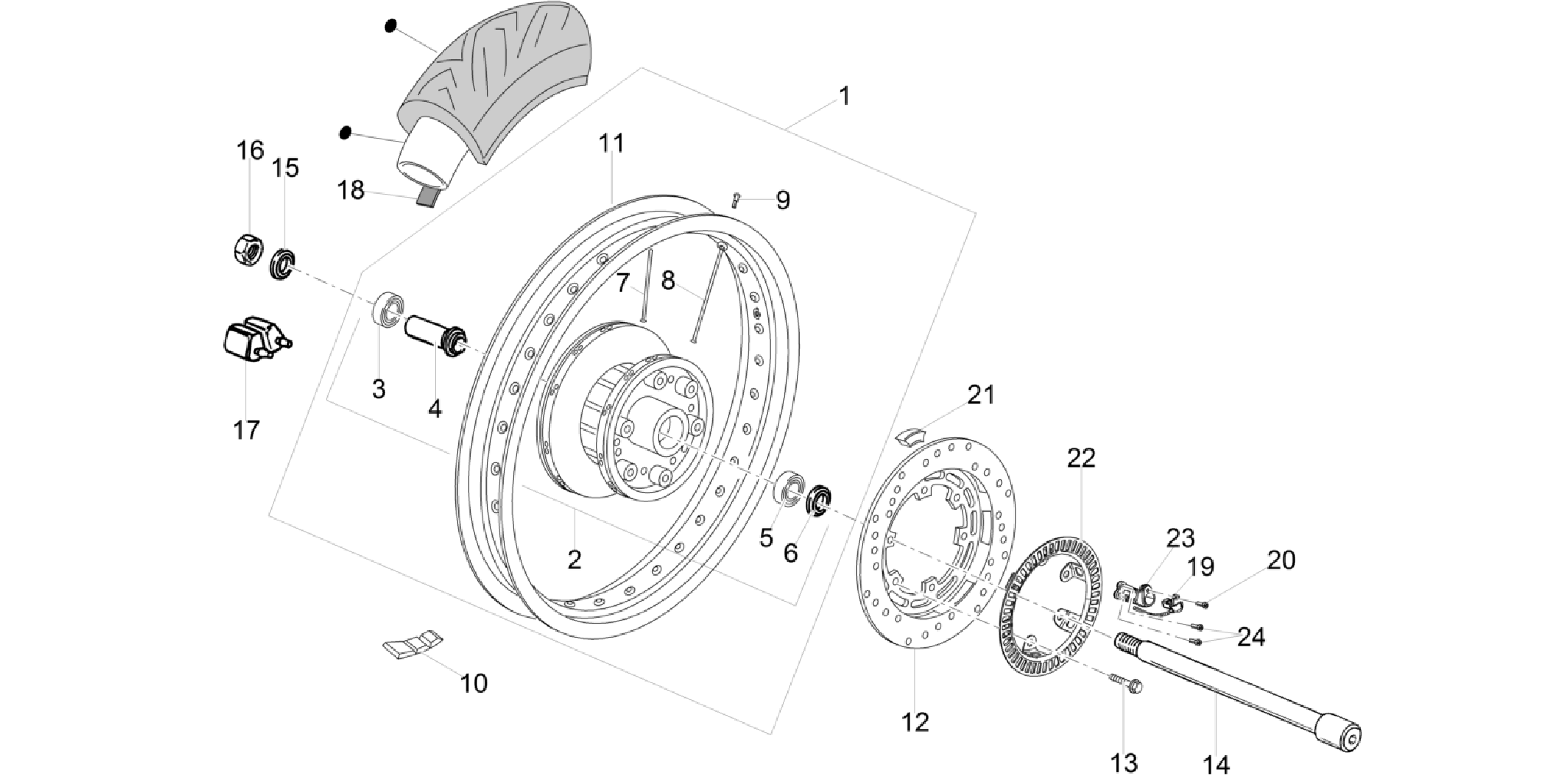 Rear wheel