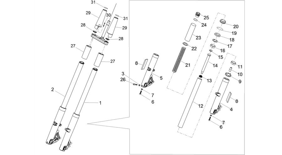Front fork Kaifa