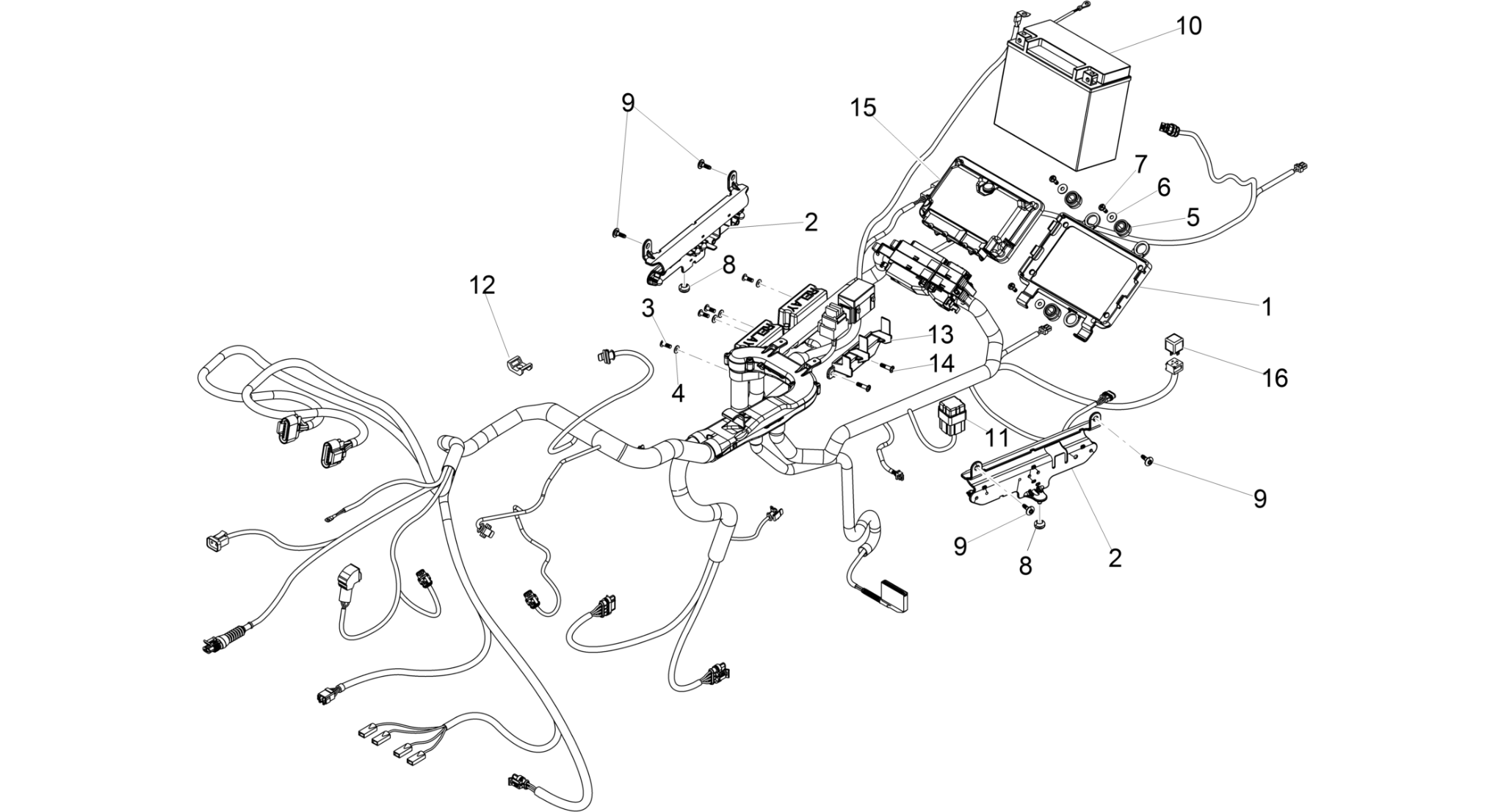 Rear electrical system