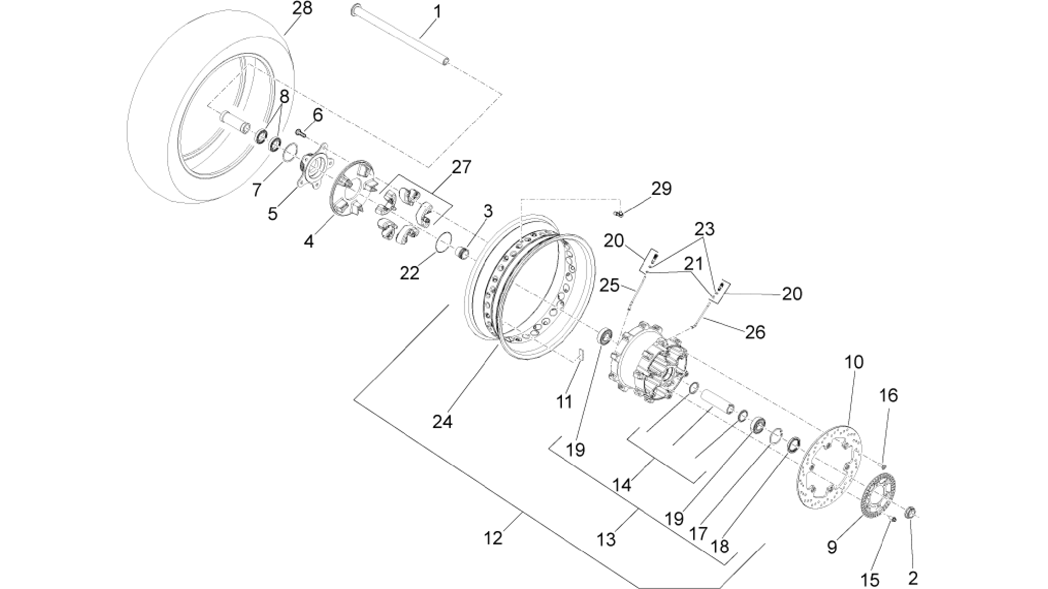 Rear wheel