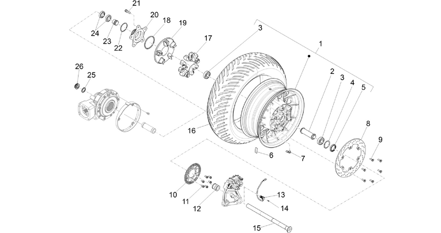 Rear wheel