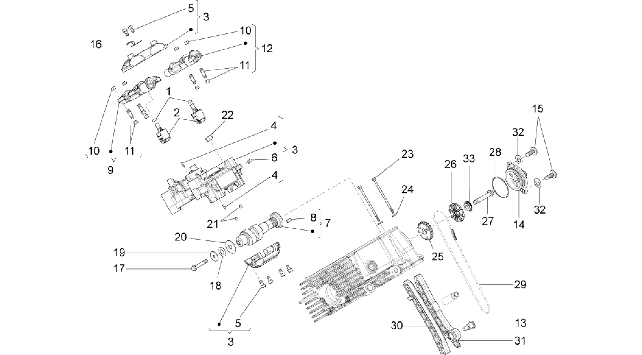 RH cylinder timing system I