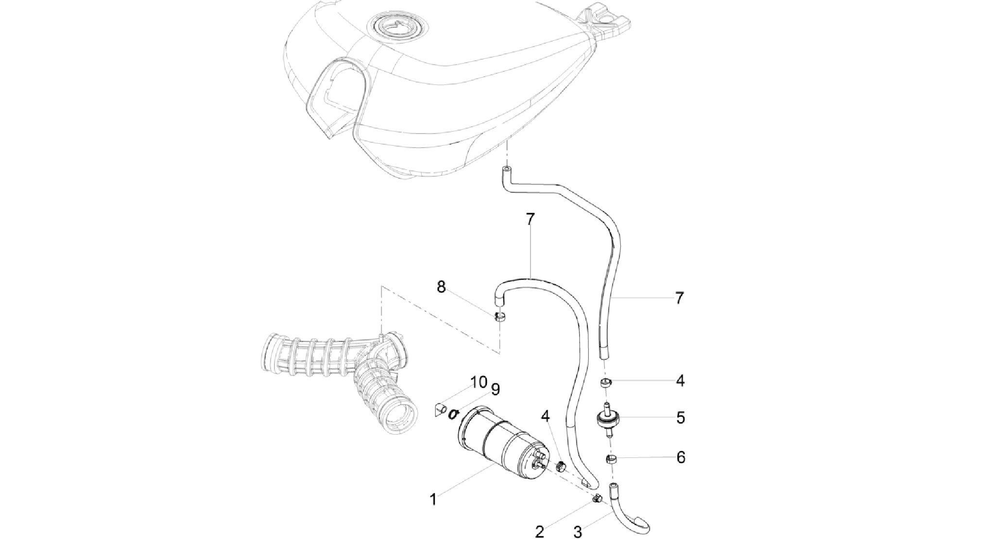 Fuel vapour recover system