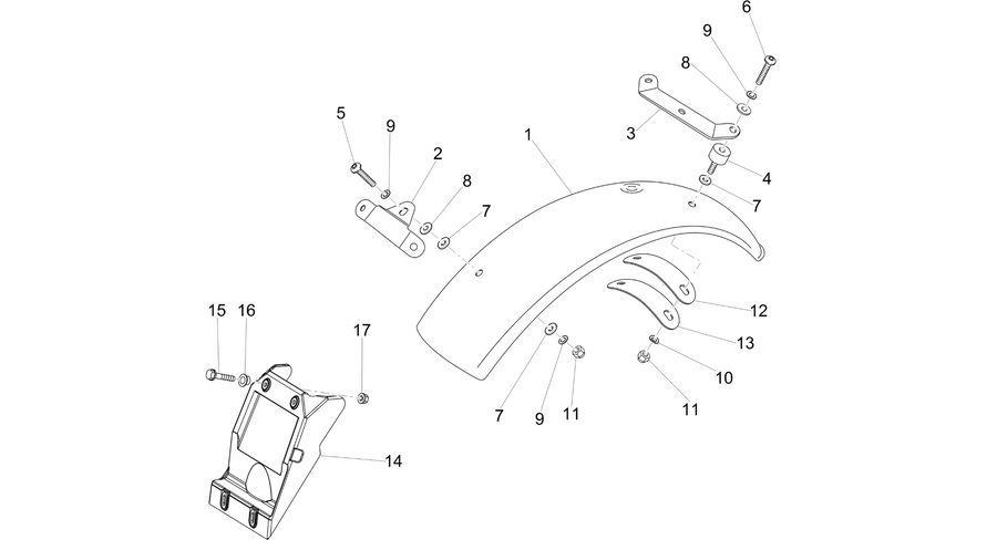 Rear body I- Mudguard