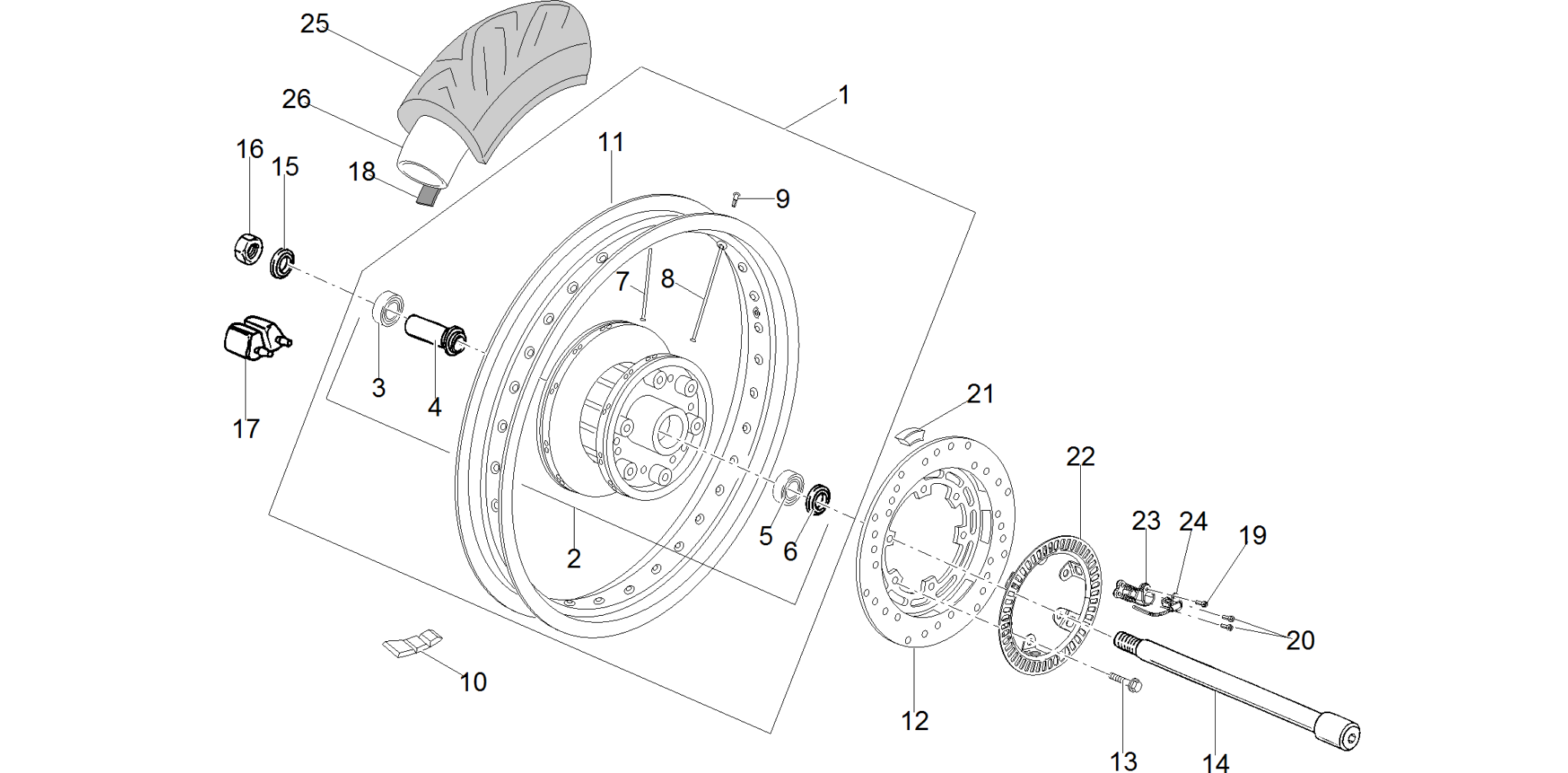 Rear wheel I