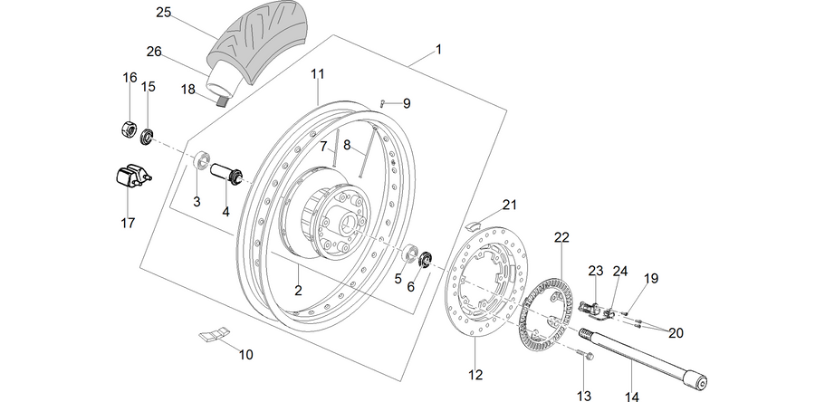 Rear wheel I