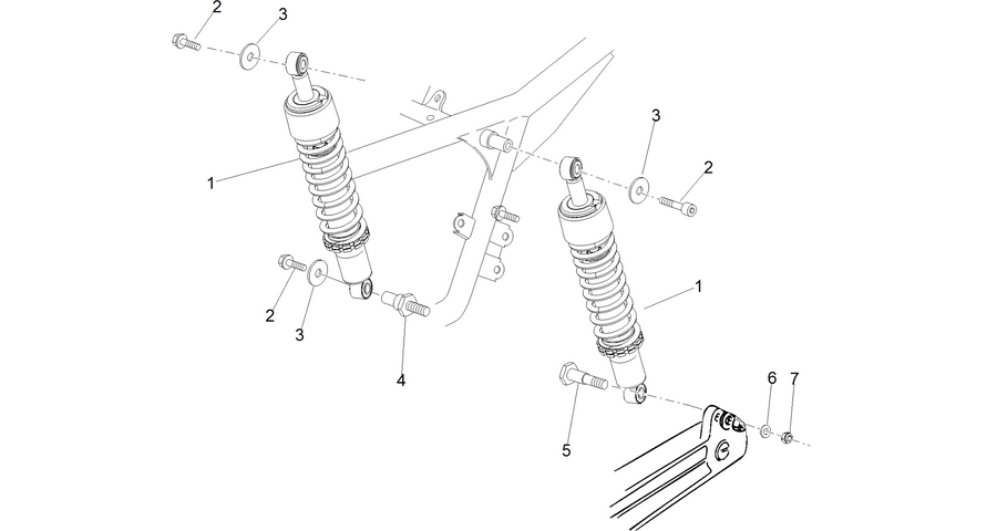 Rear shock absorber