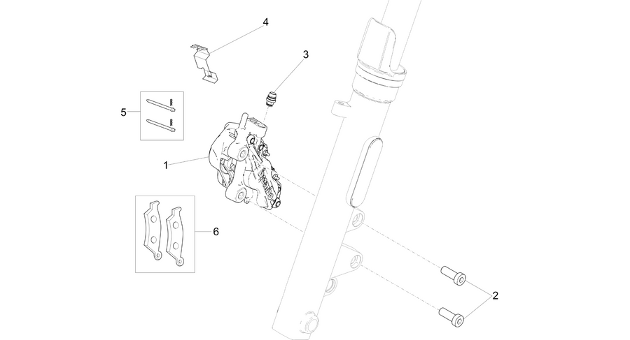 Front brake caliper