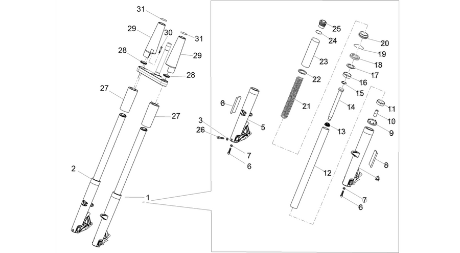 Front fork Kaifa