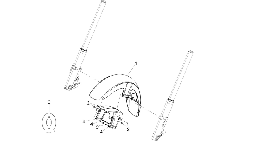 Front mudguard-Pillar