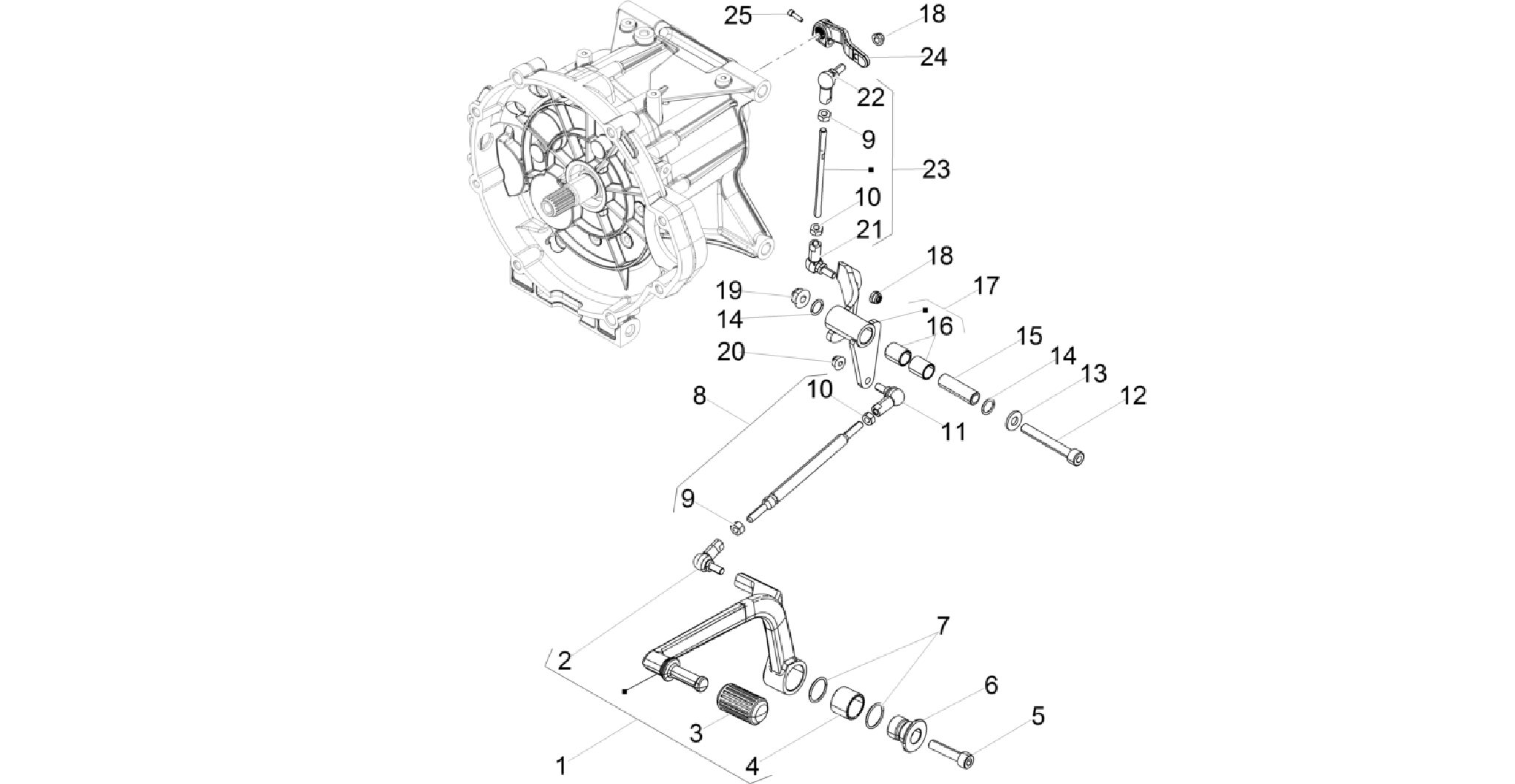 Internal gear selectors