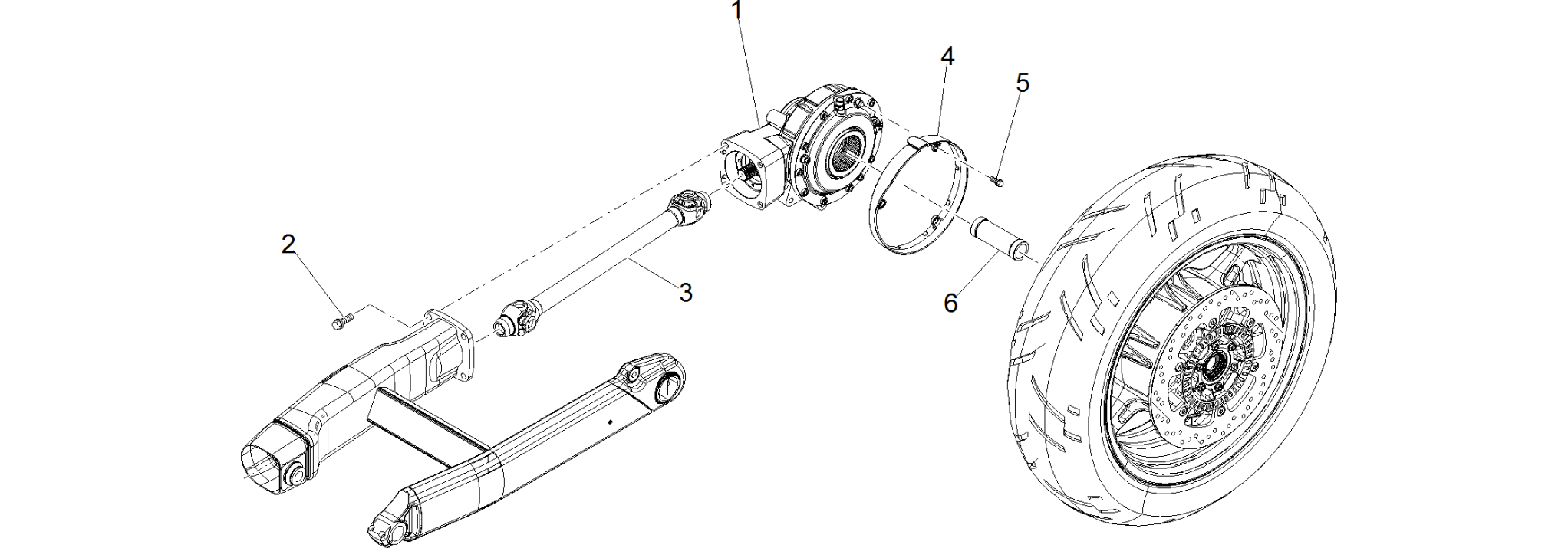 Rear transmission