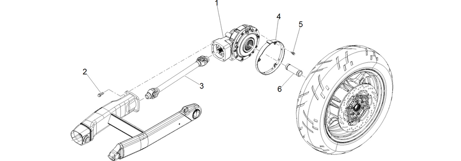 Rear transmission