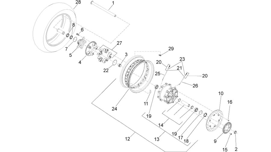 Rear wheel