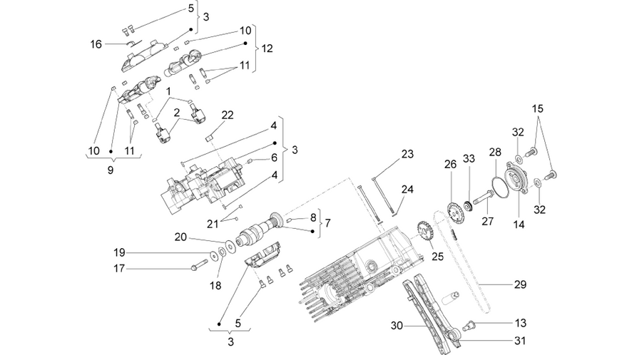 RH cylinder timing system I