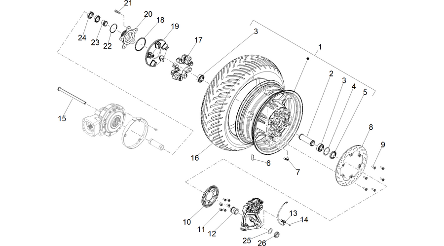 Rear wheel