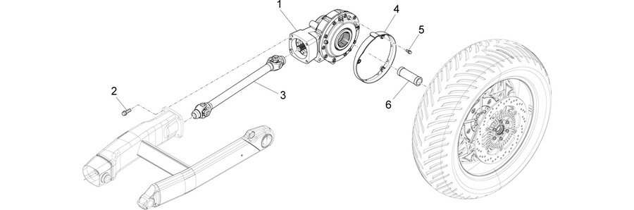 Rear transmission