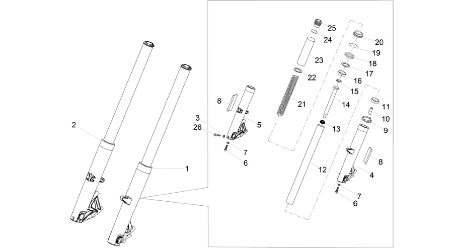 Front fork Kaifa