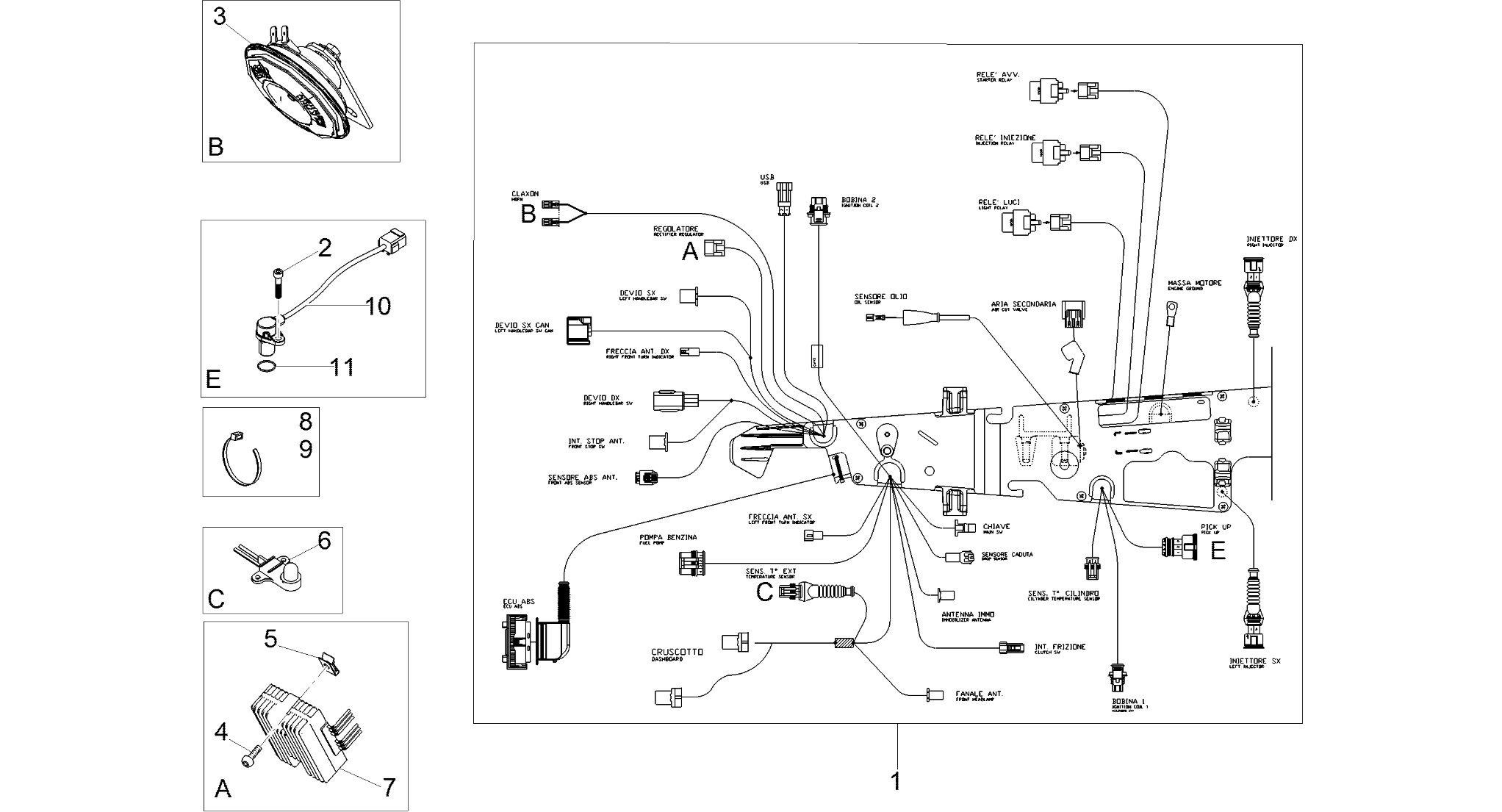 Front electrical system