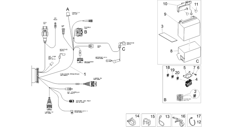 Rear electrical system