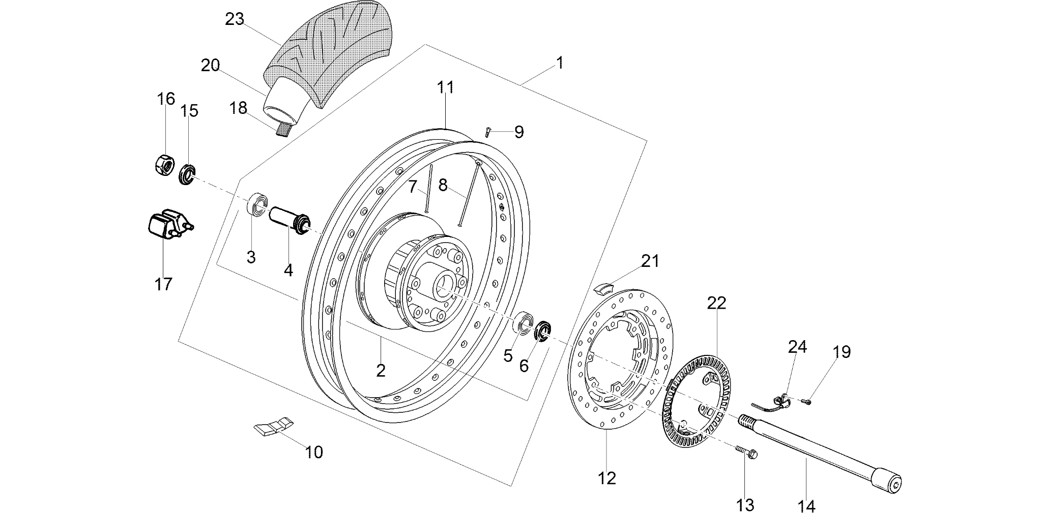 Rear wheel