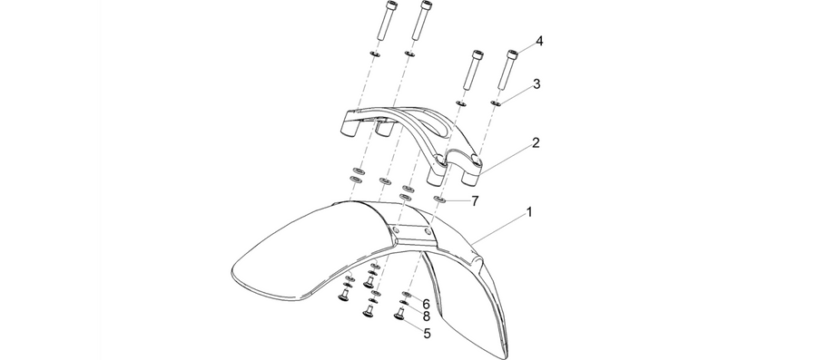 Front mudguard-Pillar
