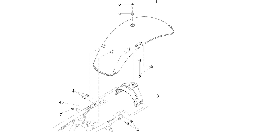 Rear mudguard
