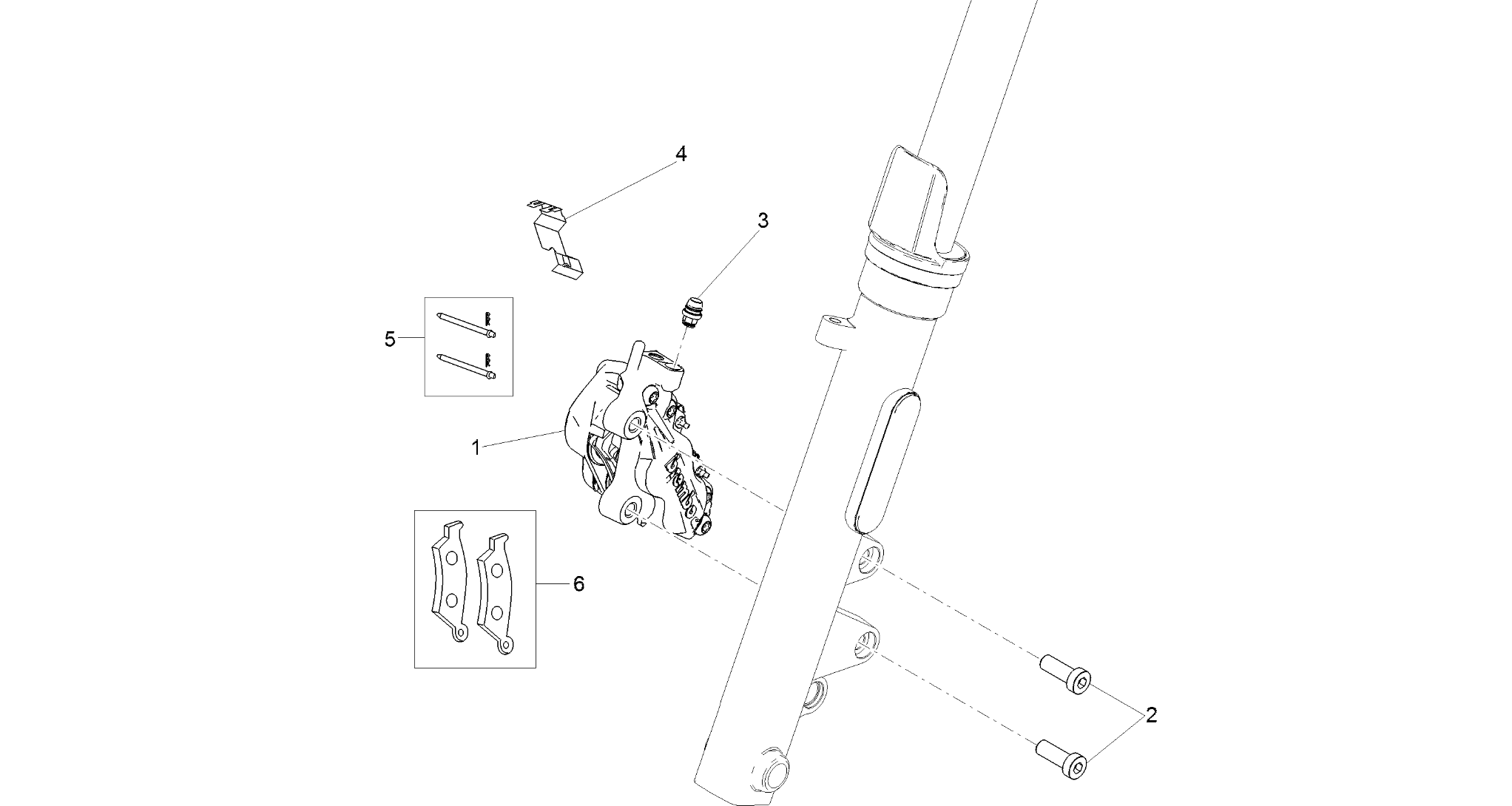Front brake caliper