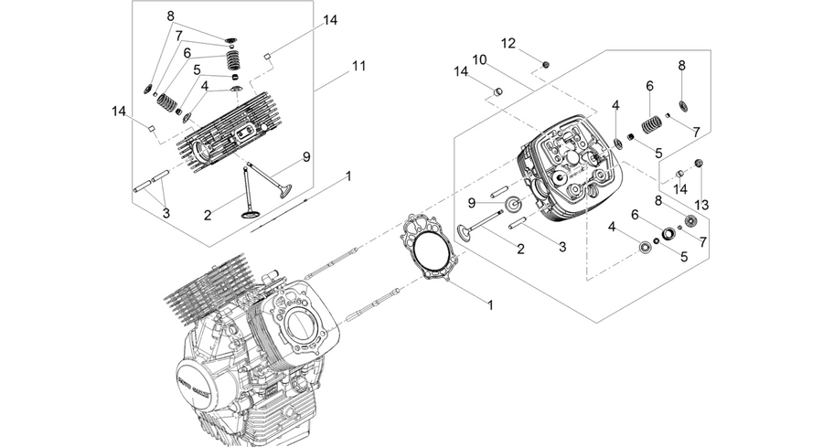 Cylinder head - valves
