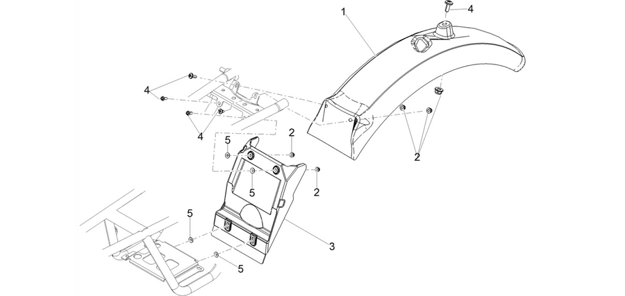 Rear mudguard