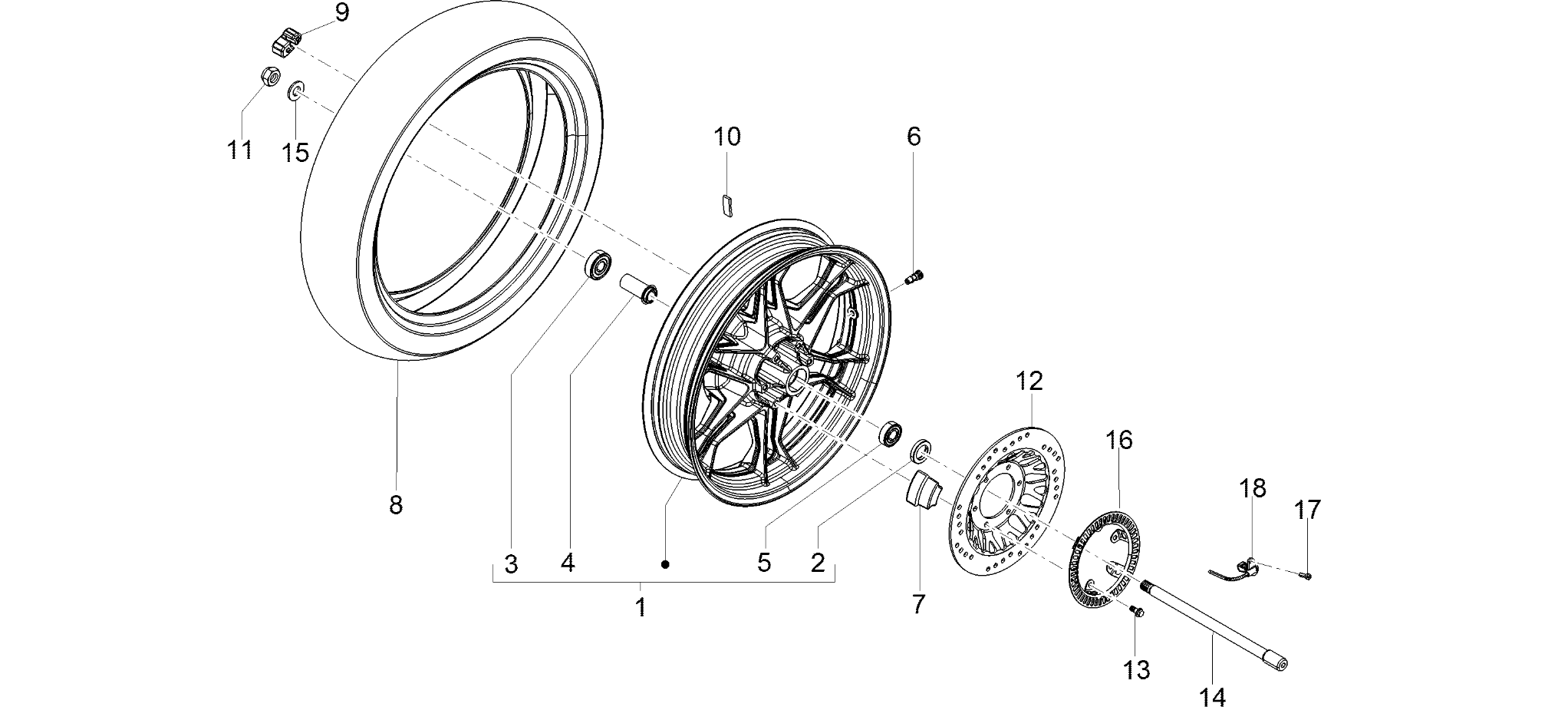 Rear wheel